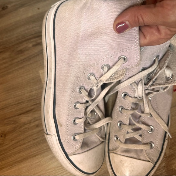 Converse Chuck Taylor Platform High Tops Lavender Purple Canvas Y2K Size 8.5 - Picture 12 of 16